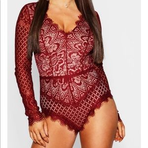 Burgandy Bodysuit